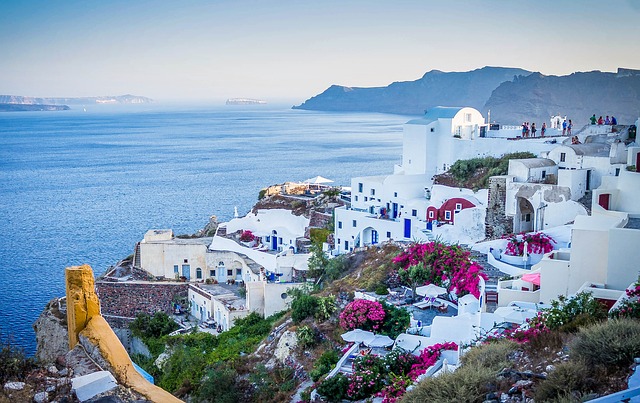 domy na Santorini